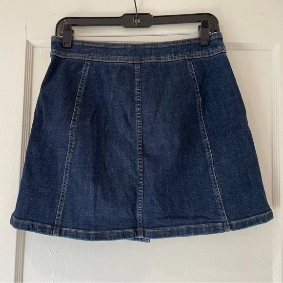 Madewell Denim Skirt Button Down size 6 - Picture 2 of 3